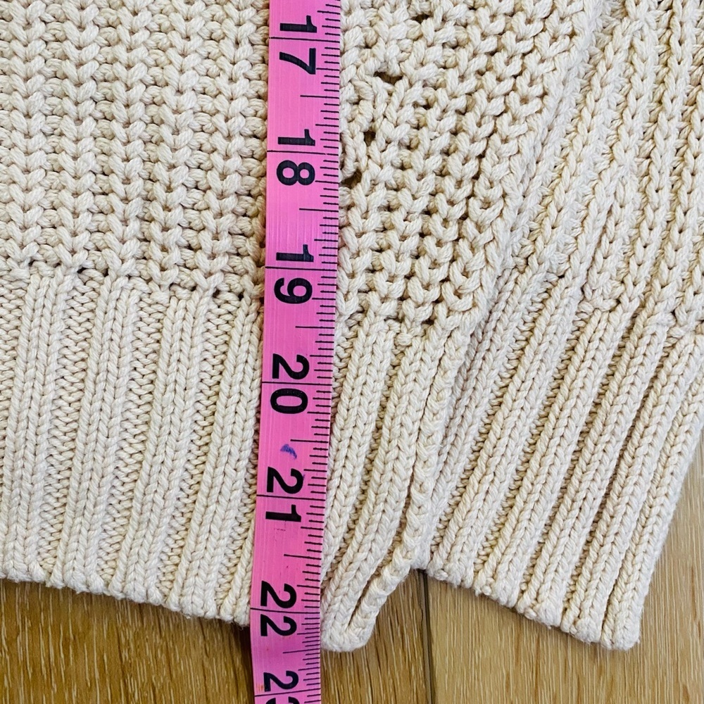ASTR The Label Sweater Women’s Large Cream Textured Stitch Cable Chunky Knit - Picture 5 of 10